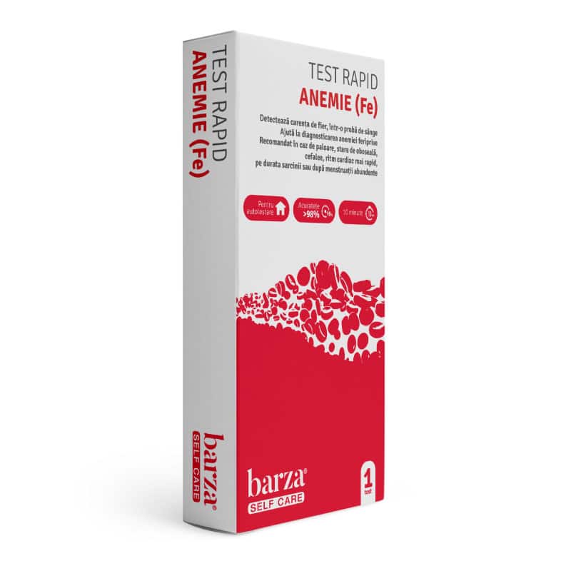 Test rapid anemie (Fe), pentru autotestare